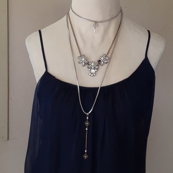 Necklace Layered Suede Charms, Beads Modern Long Length Bohemian Gyspy Elegant - Picture 8 of 11